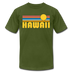 Hawaii T-Shirt - Retro Sunrise Unisex Hawaii T Shirt - olive