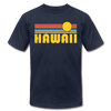 Hawaii T-Shirt - Retro Sunrise Unisex Hawaii T Shirt - navy