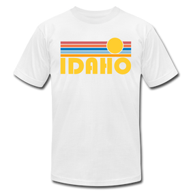 Idaho T-Shirt - Retro Sunrise Unisex Idaho T Shirt - white