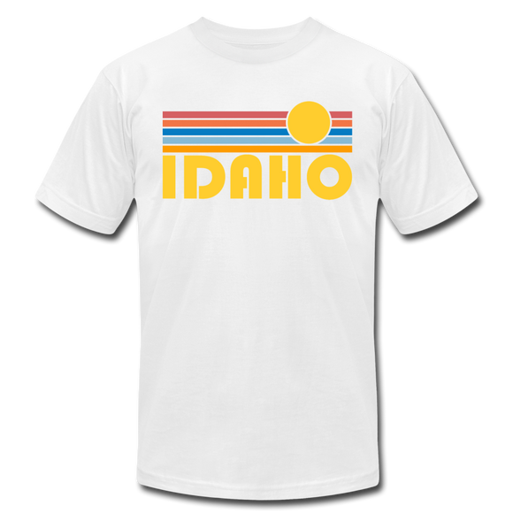 Idaho T-Shirt - Retro Sunrise Unisex Idaho T Shirt - white