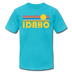 Idaho T-Shirt - Retro Sunrise Unisex Idaho T Shirt - turquoise