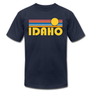 Idaho T-Shirt - Retro Sunrise Unisex Idaho T Shirt - navy