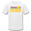 Iowa T-Shirt - Retro Sunrise Unisex Iowa T Shirt - white