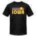Iowa T-Shirt - Retro Sunrise Unisex Iowa T Shirt - black