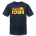 Iowa T-Shirt - Retro Sunrise Unisex Iowa T Shirt - navy