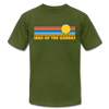 Lake of the Ozarks, Missouri T-Shirt - Retro Sunrise Unisex Lake of the Ozarks T Shirt - olive