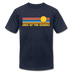Lake of the Ozarks, Missouri T-Shirt - Retro Sunrise Unisex Lake of the Ozarks T Shirt - navy