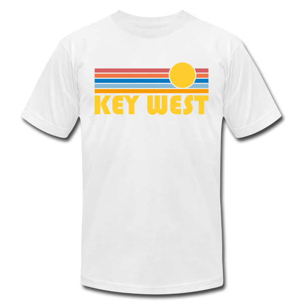Key West, Florida T-Shirt - Retro Sunrise Unisex Key West T Shirt - white