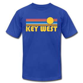 Key West, Florida T-Shirt - Retro Sunrise Unisex Key West T Shirt - royal blue