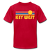 Key West, Florida T-Shirt - Retro Sunrise Unisex Key West T Shirt - red