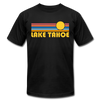 Lake Tahoe, California T-Shirt - Retro Sunrise Unisex Lake Tahoe T Shirt - black