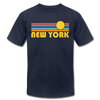 New York, New York T-Shirt - Retro Sunrise Unisex New York T Shirt