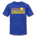 Oregon T-Shirt - Retro Sunrise Unisex Oregon T Shirt - royal blue