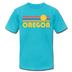 Oregon T-Shirt - Retro Sunrise Unisex Oregon T Shirt - turquoise