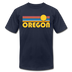 Oregon T-Shirt - Retro Sunrise Unisex Oregon T Shirt - navy