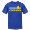 Orlando, Florida T-Shirt - Retro Sunrise Unisex Orlando T Shirt - royal blue