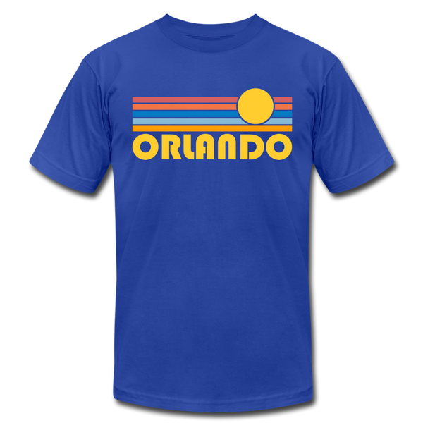 Orlando, Florida T-Shirt - Retro Sunrise Unisex Orlando T Shirt - royal blue