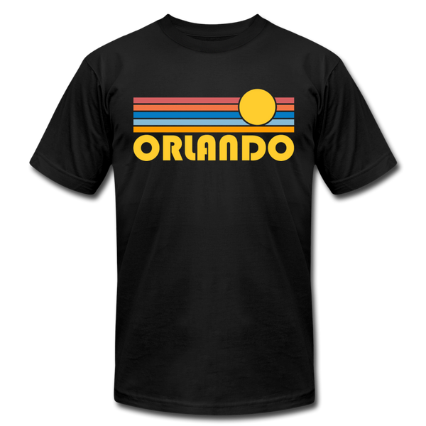 Orlando, Florida T-Shirt - Retro Sunrise Unisex Orlando T Shirt - black