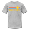 Massachusetts T-Shirt - Retro Sunrise Unisex Massachusetts T Shirt - heather gray