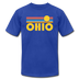 Ohio T-Shirt - Retro Sunrise Unisex Ohio T Shirt - royal blue