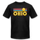 Ohio T-Shirt - Retro Sunrise Unisex Ohio T Shirt - black