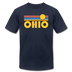 Ohio T-Shirt - Retro Sunrise Unisex Ohio T Shirt - navy