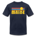 Maine T-Shirt - Retro Sunrise Unisex Maine T Shirt - navy