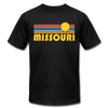 Missouri T-Shirt - Retro Sunrise Unisex Missouri T Shirt - black