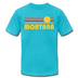 Montana T-Shirt - Retro Sunrise Unisex Montana T Shirt - turquoise