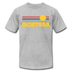 Montana T-Shirt - Retro Sunrise Unisex Montana T Shirt - heather gray