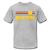 Montana T-Shirt - Retro Sunrise Unisex Montana T Shirt - heather gray