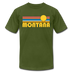 Montana T-Shirt - Retro Sunrise Unisex Montana T Shirt - olive