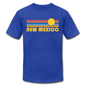 New Mexico T-Shirt - Retro Sunrise Unisex New Mexico T Shirt - royal blue