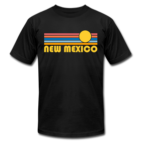 New Mexico T-Shirt - Retro Sunrise Unisex New Mexico T Shirt - black