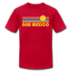 New Mexico T-Shirt - Retro Sunrise Unisex New Mexico T Shirt - red