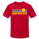 New Mexico T-Shirt - Retro Sunrise Unisex New Mexico T Shirt - red