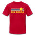 New Mexico T-Shirt - Retro Sunrise Unisex New Mexico T Shirt - red