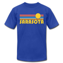 Sarasota, Florida T-Shirt - Retro Sunrise Unisex Sarasota T Shirt - royal blue