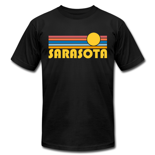 Sarasota, Florida T-Shirt - Retro Sunrise Unisex Sarasota T Shirt - black