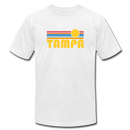 Tampa, Florida T-Shirt - Retro Sunrise Unisex Tampa T Shirt - white