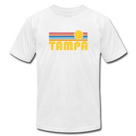 Tampa, Florida T-Shirt - Retro Sunrise Unisex Tampa T Shirt - white