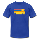 Tampa, Florida T-Shirt - Retro Sunrise Unisex Tampa T Shirt - royal blue