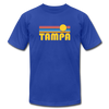 Tampa, Florida T-Shirt - Retro Sunrise Unisex Tampa T Shirt - royal blue