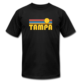 Tampa, Florida T-Shirt - Retro Sunrise Unisex Tampa T Shirt - black