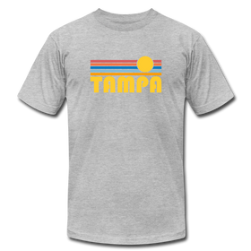 Tampa, Florida T-Shirt - Retro Sunrise Unisex Tampa T Shirt - heather gray