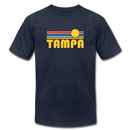 Tampa, Florida T-Shirt - Retro Sunrise Unisex Tampa T Shirt - navy