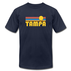 Tampa, Florida T-Shirt - Retro Sunrise Unisex Tampa T Shirt - navy