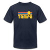 Tampa, Florida T-Shirt - Retro Sunrise Unisex Tampa T Shirt - navy
