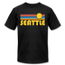 Seattle, Washington T-Shirt - Retro Sunrise Unisex Seattle T Shirt - black