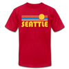 Seattle, Washington T-Shirt - Retro Sunrise Unisex Seattle T Shirt